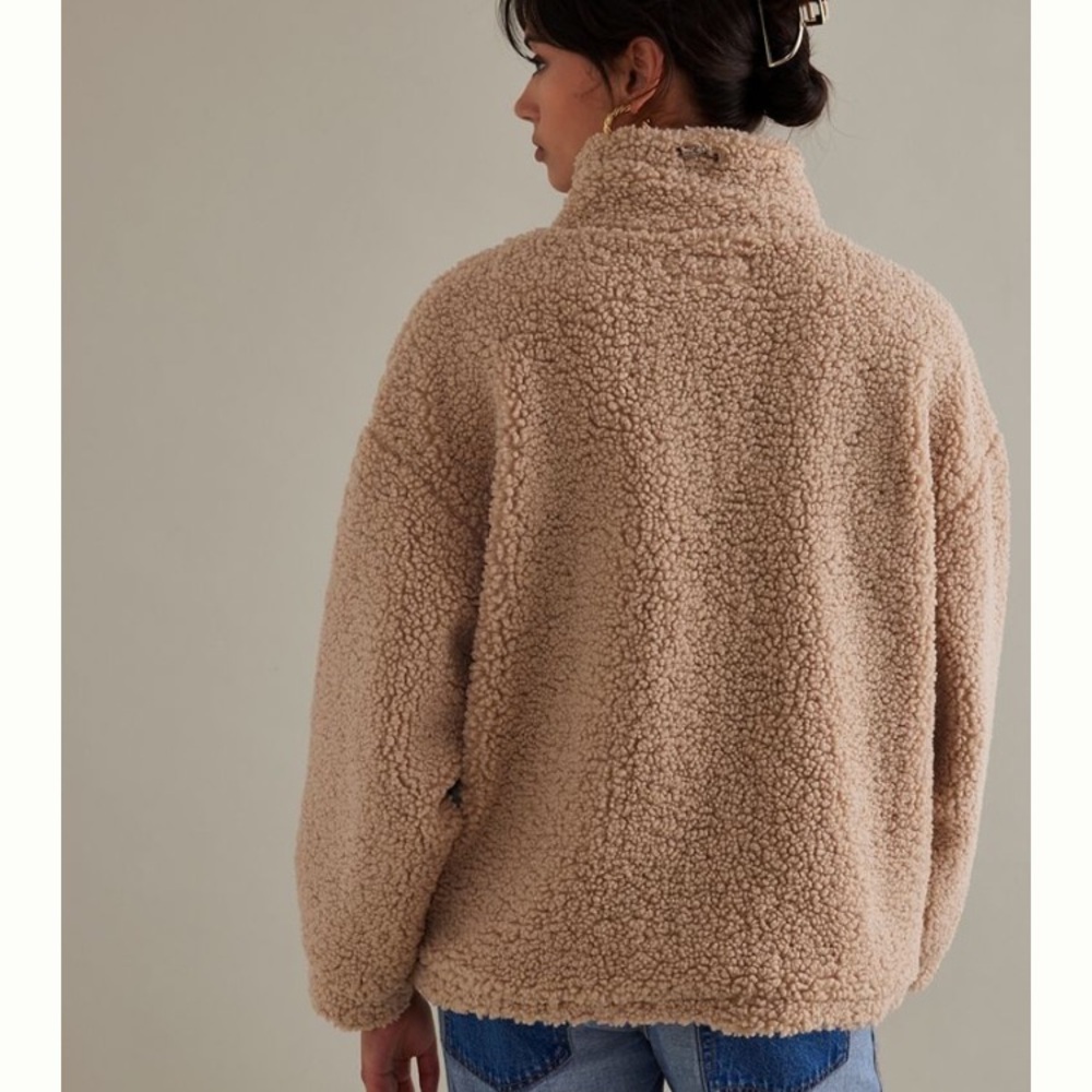 Anthropologie BLANKNYC fuzzy wuzzy Sherpa denim Jacket - Picture 5 of 15